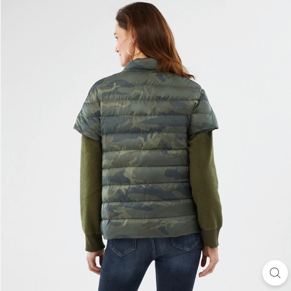 Martha Stewart Jackets & Coats Short Sleeve Quilted Down Puffer
